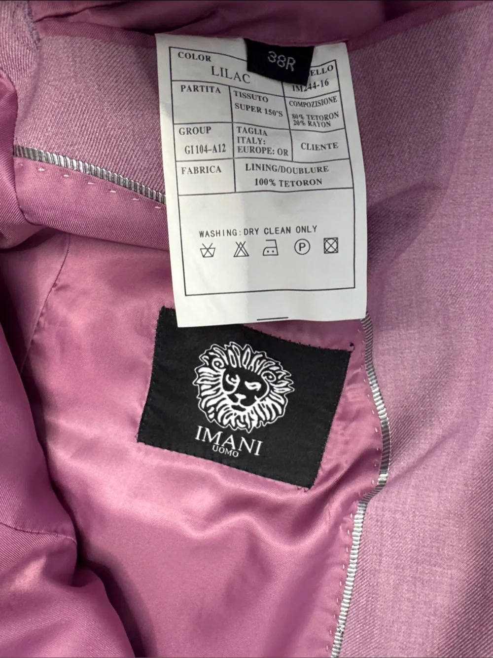 IMAN Slim Tailored Pants in Dusty Rose